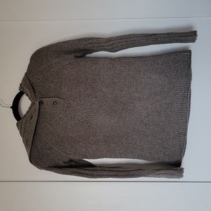 GAP Grey Convertible Neck Wool Sweater